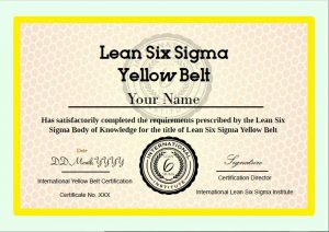 3-Day Yellow Belt Certification | Lean Six Sigma Training and Certification