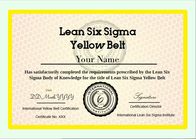 2-day Yellow Belt training and Internationally Accredited Certification | Lean Six Sigma ...