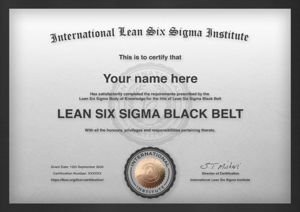 Online Black Belt Training And Exam Lean Six Sigma Training And 