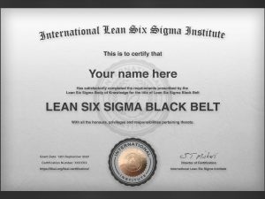 Lean Six Sigma Black Belt Certificate
