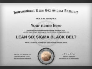 Lean Six Sigma Black Belt Certificate ILSSI IASSC ASQ