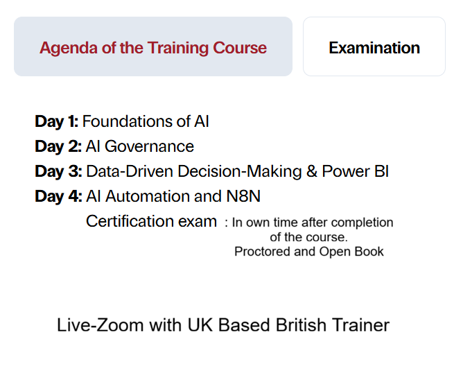 CAIM Agenda PECB ILSSI AI MANAGER CERTIFICATION